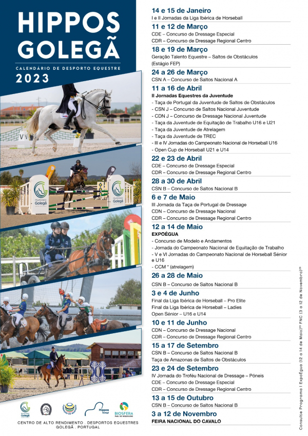 Calendário de Desporto Equestre 2023